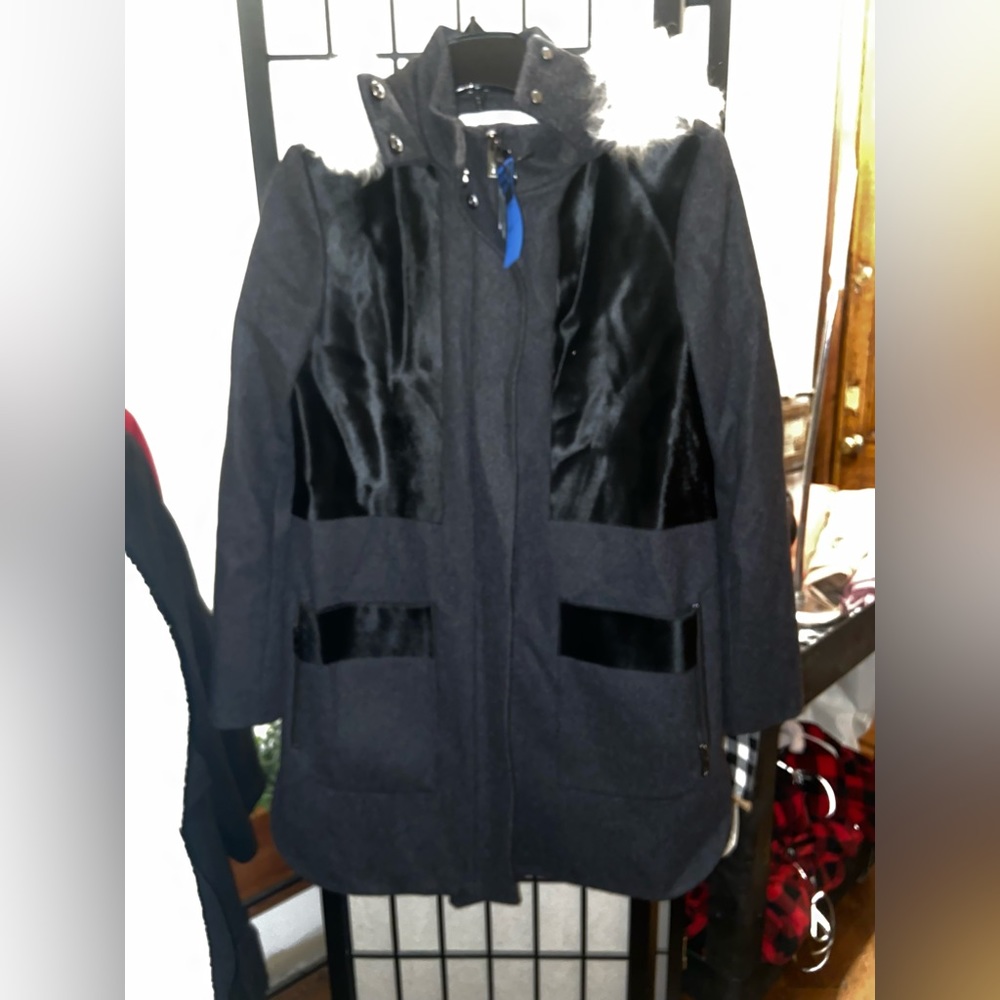 Zac posen black coat